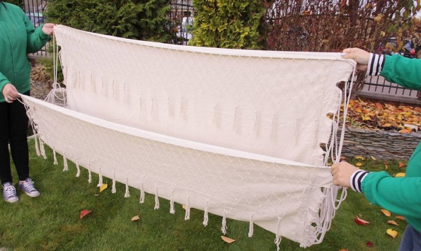 Hamac de grădină Beige Monaco Summer pentru 2 persoane