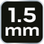 Cheie hexagonală 1,5mm, CrV 09-530