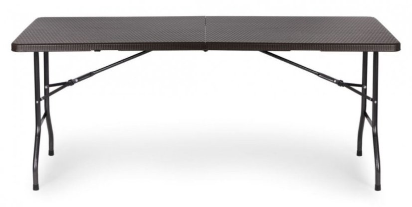 Gostinska miza zložljiva 180 cm Brown Rattan