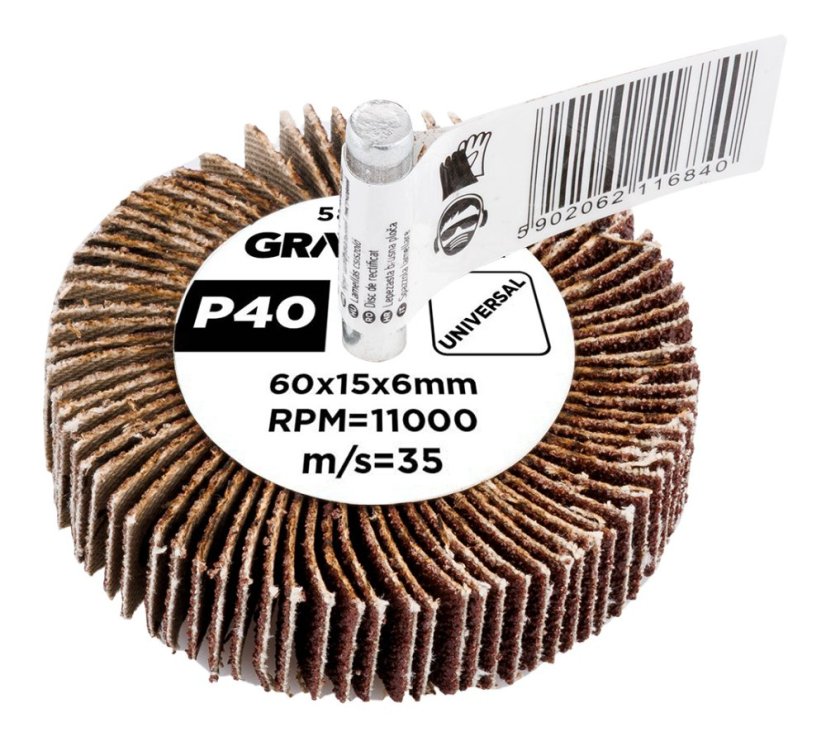 Laminált lemez 60 x 15 x 6 mm, P40 58T387