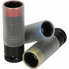 Set de chei tubulare de 1/2" - 17/19/21 cu inel de întărire - durată de viață de 7 ori mai lungă