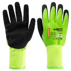 Szigetelt munkakesztyű, latex bevonatú poliészter (2 rétegű), 3241X, 8-as méret 97-614-8