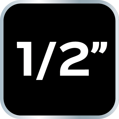 Steckschlüsselsatz 1/2", 10-24 mm, 10-teilig 12-107