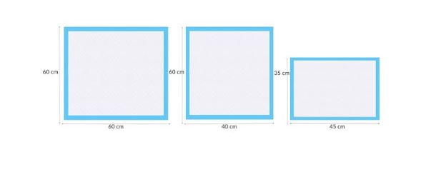 Tisztasági alátét kutyáknak és macskáknak 40 x 60 cm - 10 db