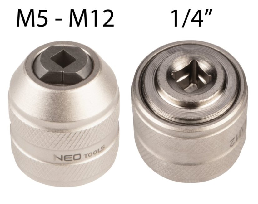 Adapter für Gewindebohrer, 1/4" DR M5-M12 12-905