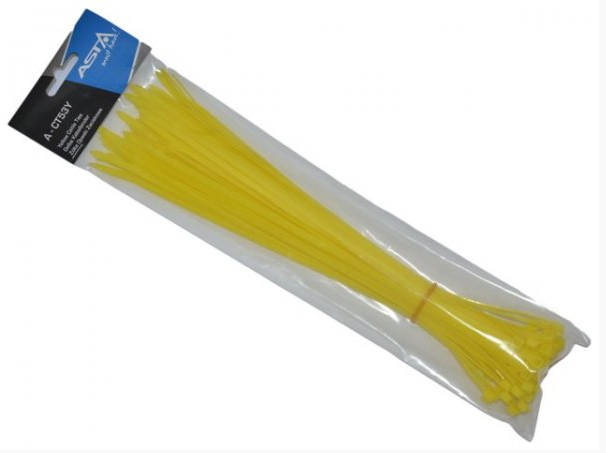 Kábelkötegelők sárga 5x300mm 50db A-CT53Y Kábelkötegelők sárga 5x300mm 50db A-CT53Y