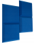 Akustický panel trapéz 50x50cm, tloušťka 5cm, modrý