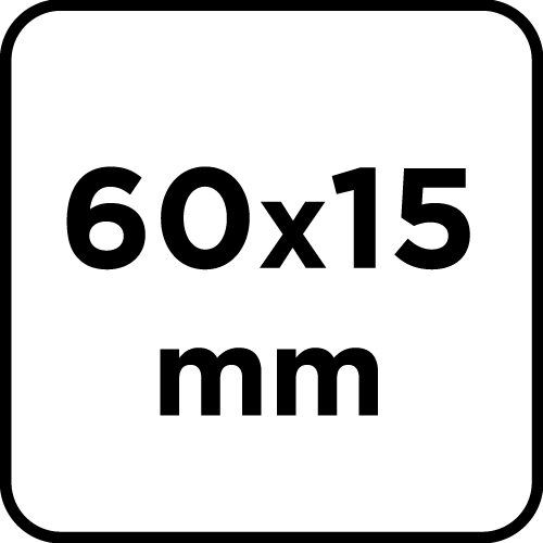 Laminált lemez 60 x 15 x 6 mm, P60 58T388