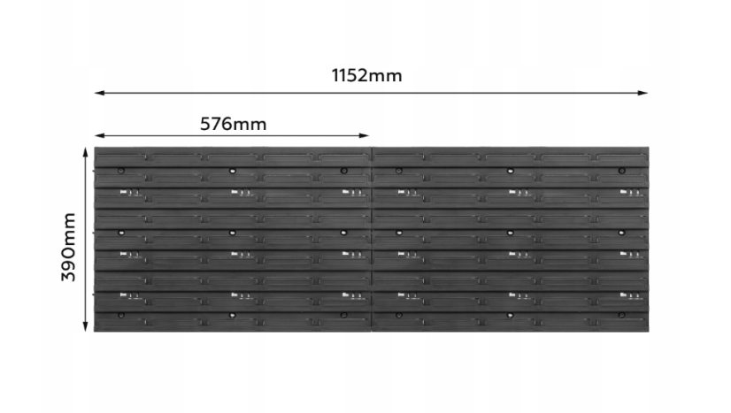 Werkzeugwand 115x39cm + 70 Boxen