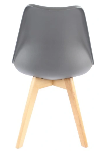 Jedilni stoli 4 kosi sivi skandinavski stil Basic