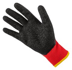 Munkakesztyű, poliészter, latex bevonattal (krincle),3121X, 10-es méret 97-645-10