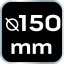 Csiszolókorong 150 x 150 mm x 25 mm, kemény szivacs 08-980