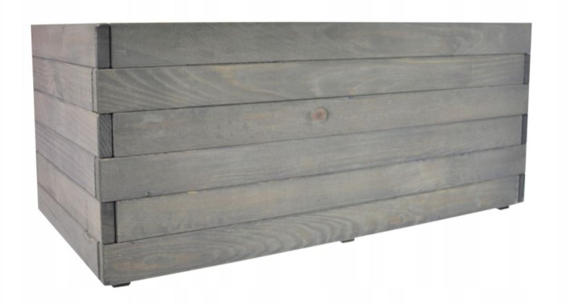 Ghiveci din lemn Antracit 80x38x33cm