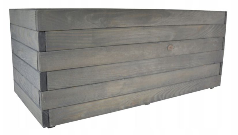 Ghiveci din lemn Antracit 80x38x33cm