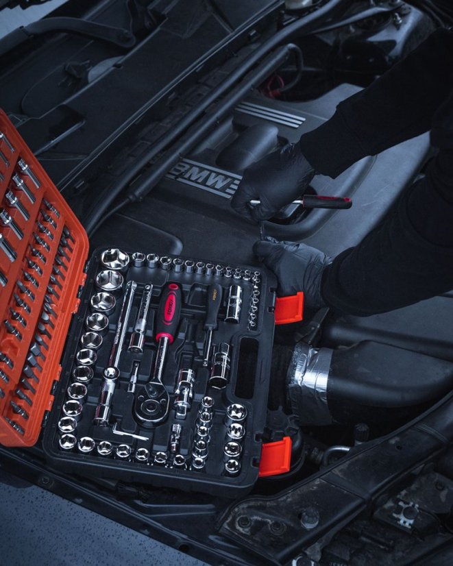 Gola készlet  1/2",1/4 "108db dugókulcs Crv