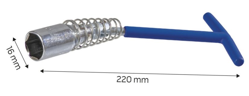 Cheie pentru lumânări, 17 mm 37D052
