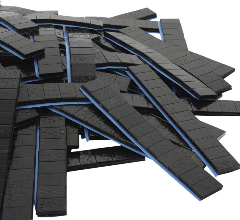 Klebegewichte BLACK 60g Streifen (5g) 100St.