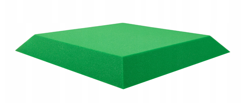 Akustična trapezna ploča 50x50 cm, debljina 5 cm, tamnozelena