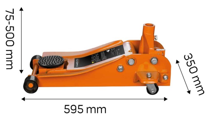 Podizna hidraulična kolica 2,5t 75 - 500 mm11-731