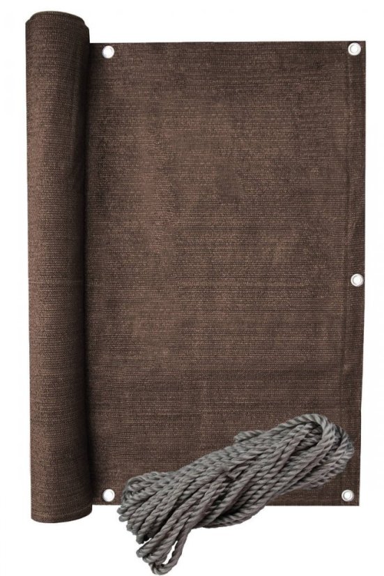 Erkély paraván 1x5m 95% Balcone Brown