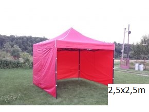Összecsukható sátor 2,5 x 2,5 piros SQ