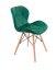 Bársony étkezőszék zöld SMARAGD