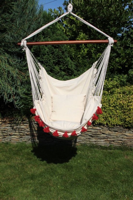 Függőfotel Beige Nappa