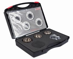 Set od 3 utičnice 54 - 78 mm u koferu za centriranje felge