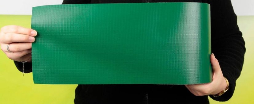 Kerítés árnyékoló szalag 19cm x 35m Green 450g/m2 + rögzítők