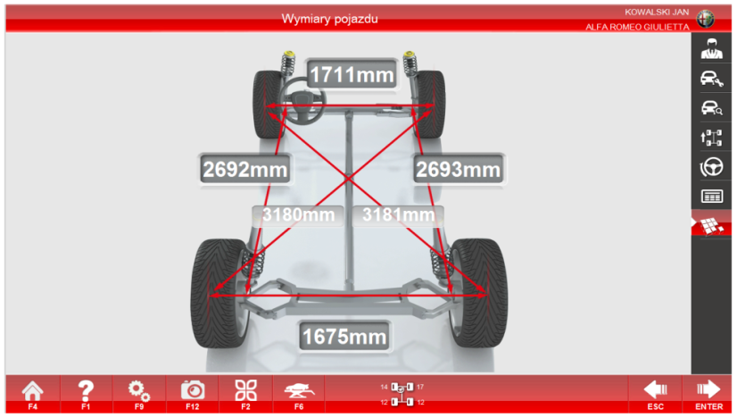 Aparat geometrie roți 3D Invento S400 – sistem automat, 230V