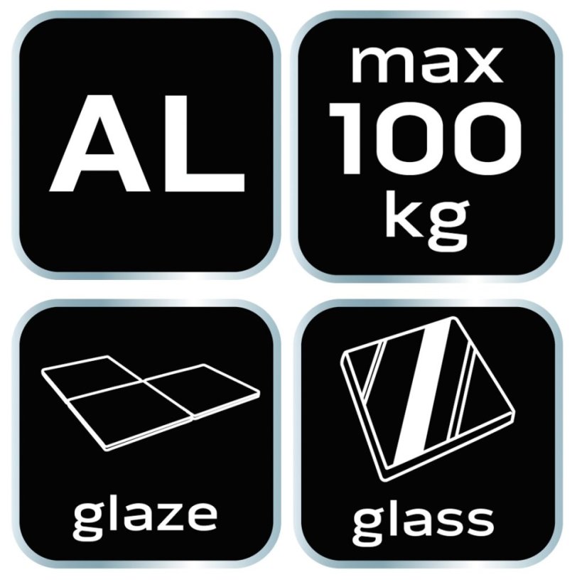 Aluminijska vakuumska čaša za prozore, dvostruka, 100 kg 56-802