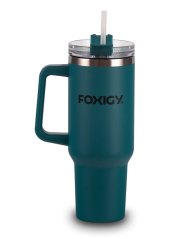 Termohrnek do auta s brčkem 1200 ml Navy Blue