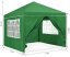 Sklopivi vrtni paviljon 3x3 m s 4 zida – zelena