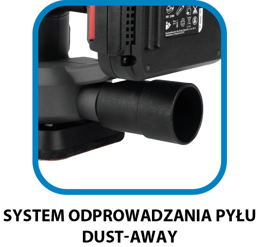 Exzenterschleifer DELTA Energy+ 18 V, ohne Akku 58GE141