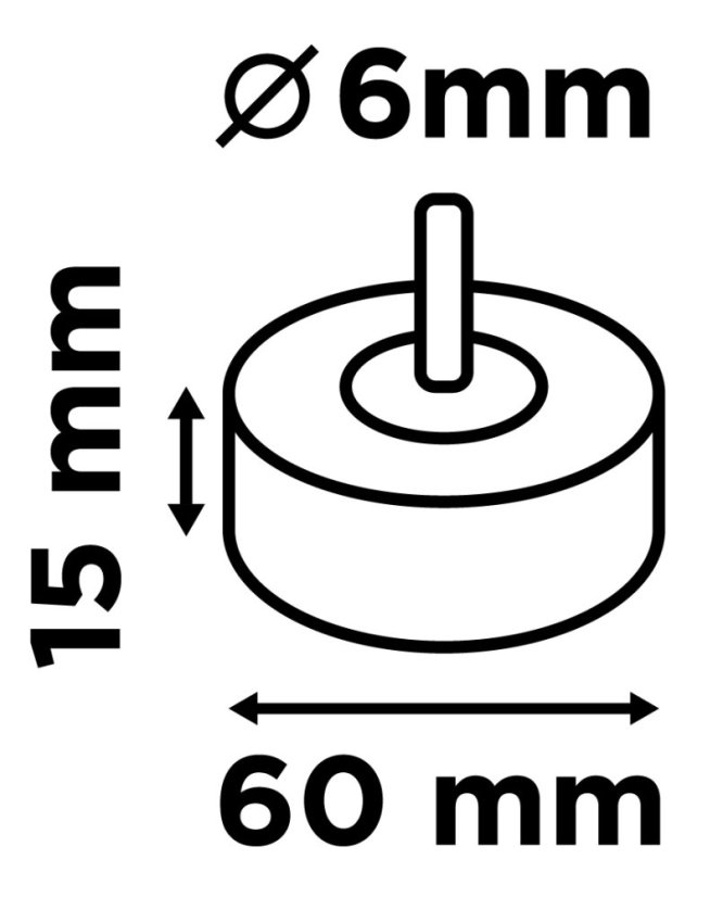 Laminált lemez 60 x 15 x 6 mm, P60 58T388