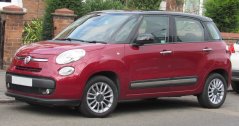 Cotieră Fiat 500L 2008- - Armster 2, piele-eco, gri
