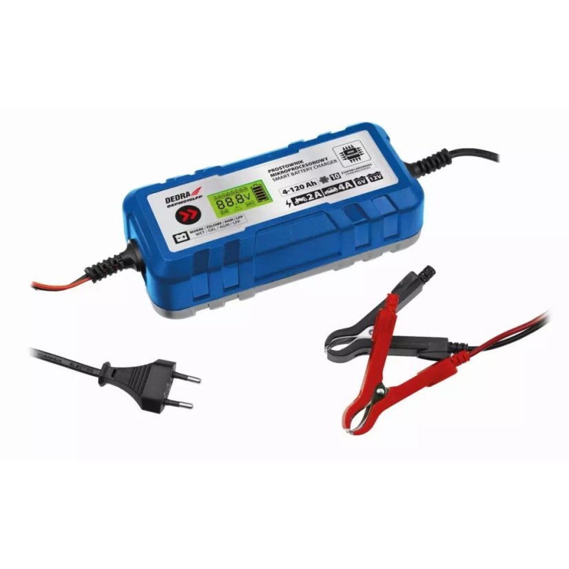 Încărcător/redresor 6V/12V 4A / 70W / 120Ah / pentru baterii Pb,GEL,AGM,LiFePo4, DEPM019LFP