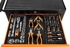 Cărucior atelier, 5 sertare + 117 unelte 84-214-6