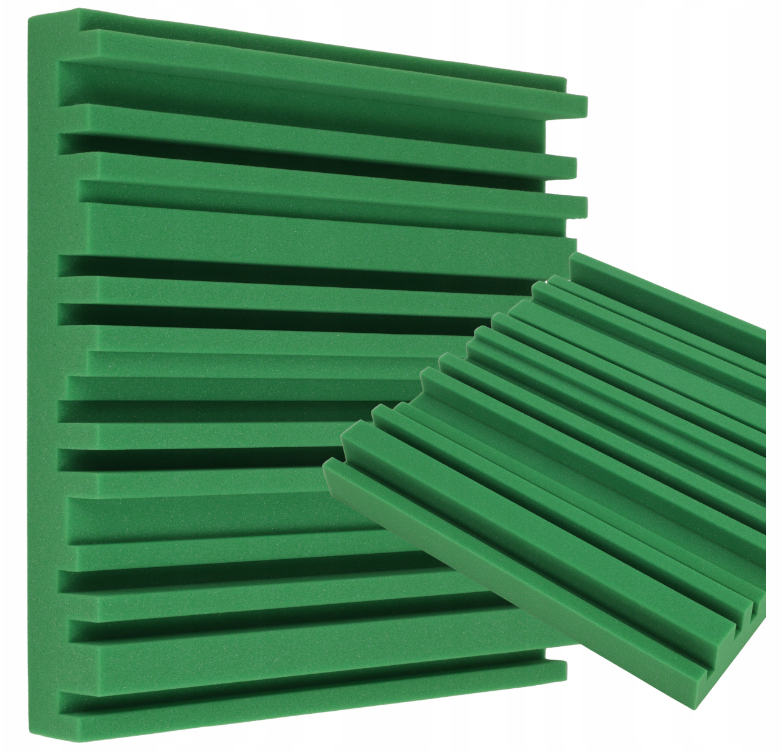Akustický panel Equalizer 50x50cm, tloušťka 7cm, tmavě zelený