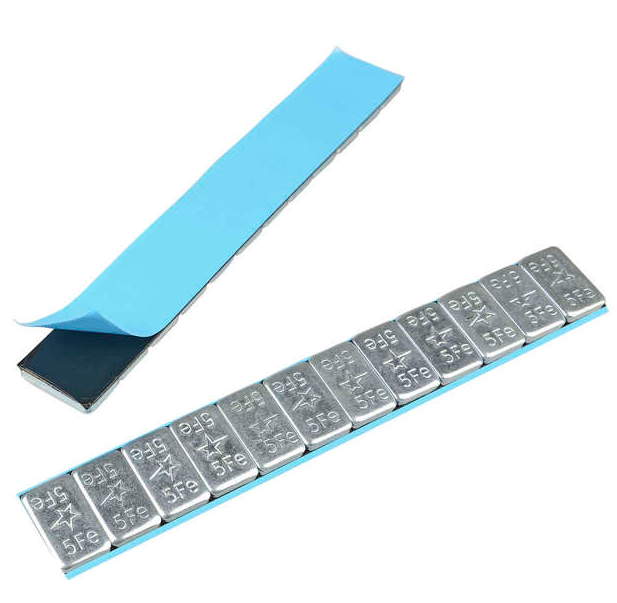 Centírozó súly öntapadós silver Round 60g sáv (5g) 100db