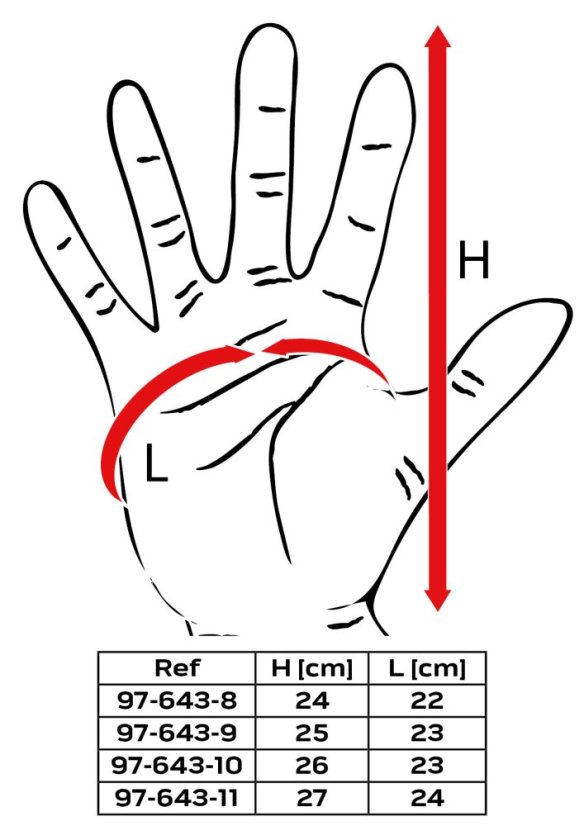 Arbeitshandschuhe, latexbeschichtetes Polyester (2 Schichten), 3141X, Größe 10 97-643-10