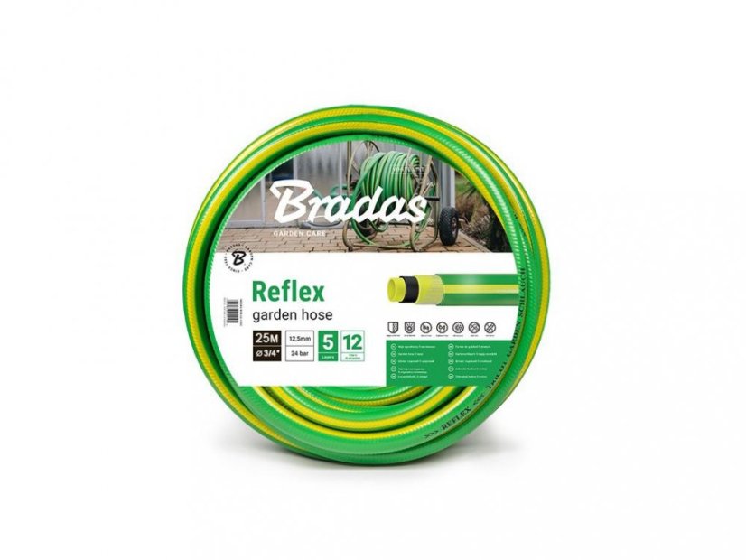 Gartenschlauch 3/4" 25m verstärkt grün/gelb REFLEX