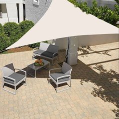 Garten-Sonnenschutz 5x5x5m beige 180g/m2