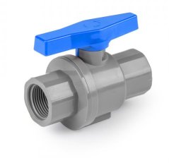 Gartenkugelhahn PN10 PVC einfache Schraube 1 1/4" / 1 1/4" Innengewinde