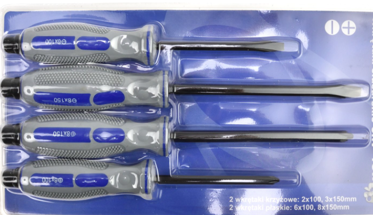 Ütve csavarhúzó készlet CRV 4db G30581