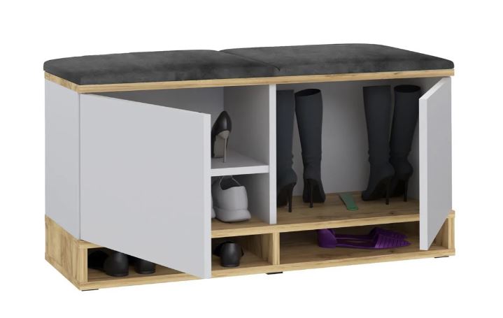 Cipőtartó ülőkével White/ Craft/ Grey