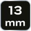 12 élű, meghosszabbított, 1/2", 13 mm-es csupasz dugókulcs 08-072