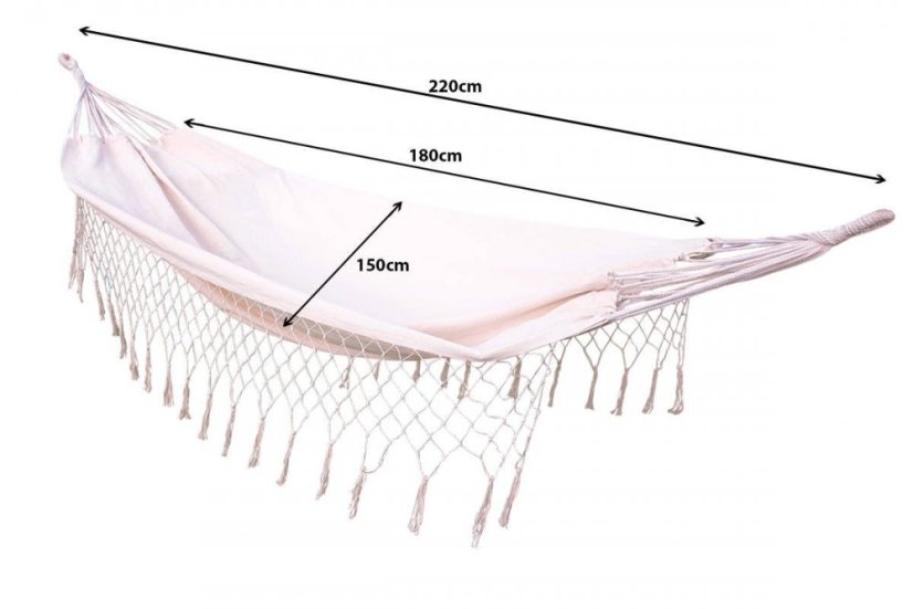 Hamac de grădină Beige Monaco Summer pentru 2 persoane