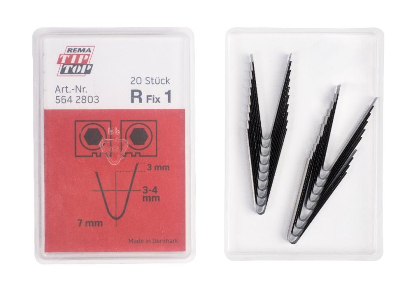 R Fix 1 nož, 3-4 mm, za Rubber Cut stroj za rezanje guma, 20 kom.