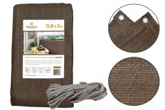 Balkonová zástěna 0,8x5m 95% Balcone Brown
